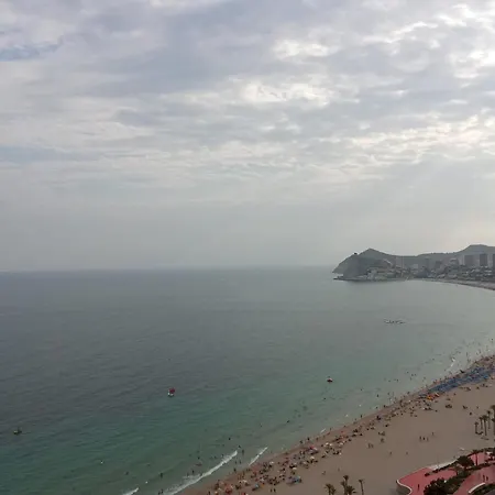 Nuevo Apto Balcon De Poniente 1 A Linea Playa Torre 2 Luxe Sm Con Aire, Piscina,jar Vistas Espectaculares Al Mar De Benidorm