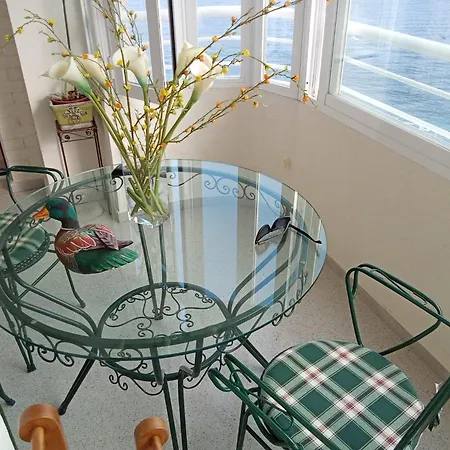 Nuevo Apto Balcon De Poniente 1 A Linea Playa Torre 2 Luxe Sm Con Aire, Piscina,jar Vistas Espectaculares Al Mar De Benidorm