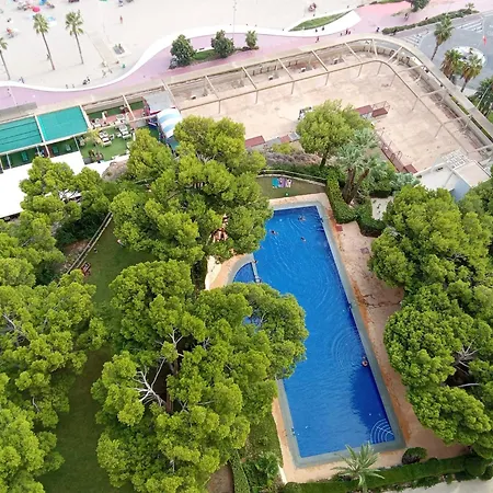 Lägenhet Nuevo Apto Balcon De Poniente 1 A Linea Playa Torre 2 Luxe Sm Con Aire, Piscina,jar Vistas Espectaculares Al Mar De Benidorm