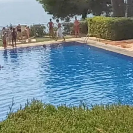 Nuevo Apto Balcon De Poniente 1 A Linea Playa Torre 2 Luxe Sm Con Aire, Piscina,jar Vistas Espectaculares Al Mar De Lägenhet Benidorm